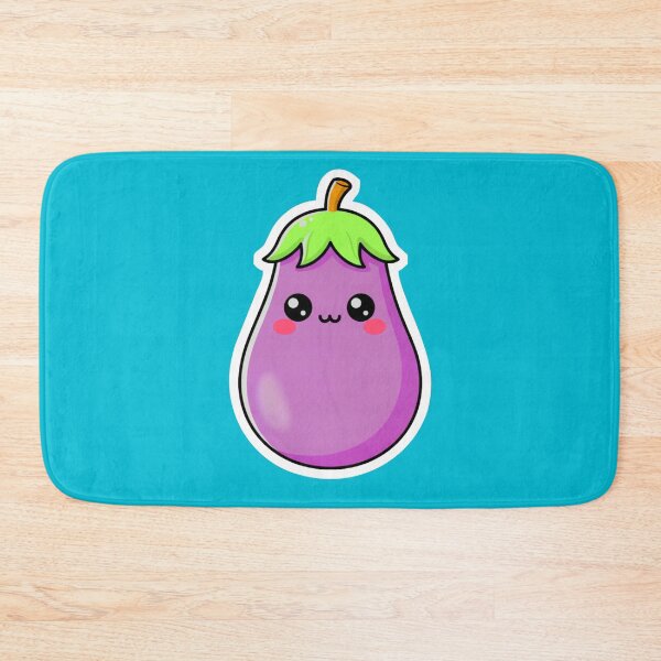 Item preview, Eggplant Buddy – Cute Kawaii Purple Veggie Illustration designed and sold by OOStudio.