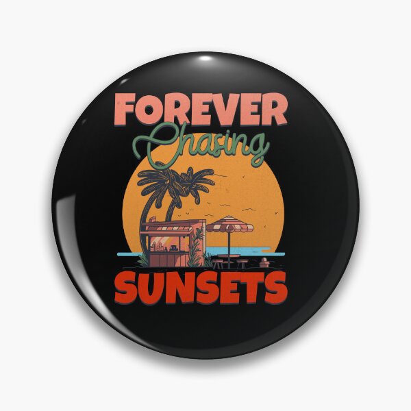 Item preview, Forever Chasing Sunsets – Retro Beach Sunset Aesthetic Design designed and sold by SaadArtCo.
