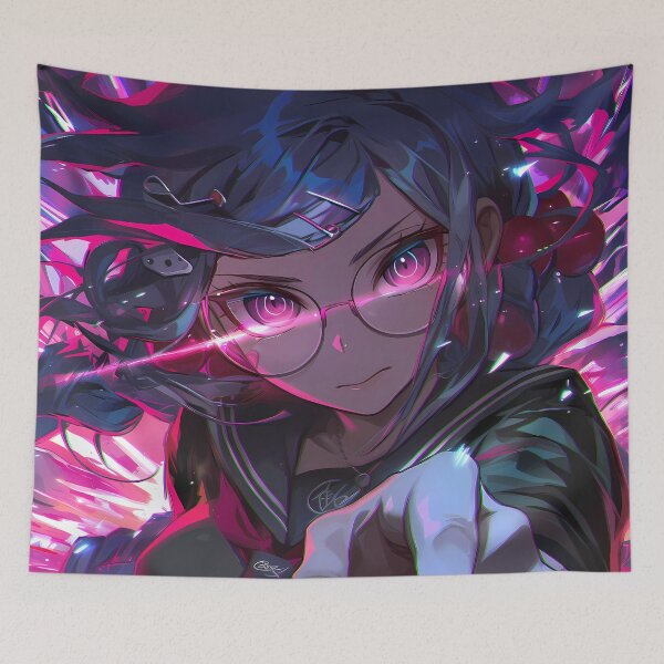 Item preview, Toko Fukawa Fiery Danganronpa Anime Girl Power Intense Red Energy designed and sold by HumbertoValveno.