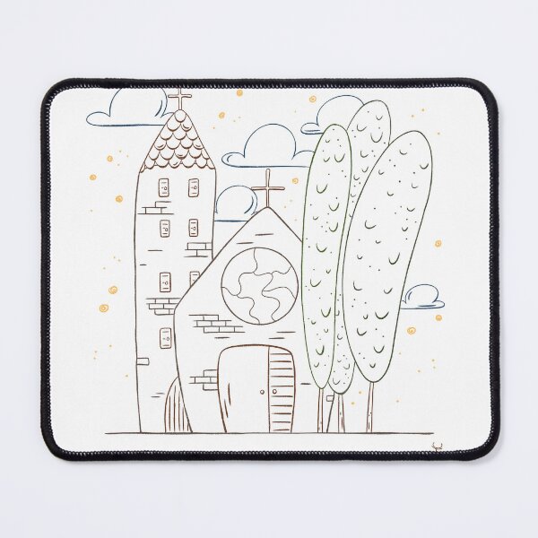Item preview, Cozy church - lineart designed and sold by hogakosta.