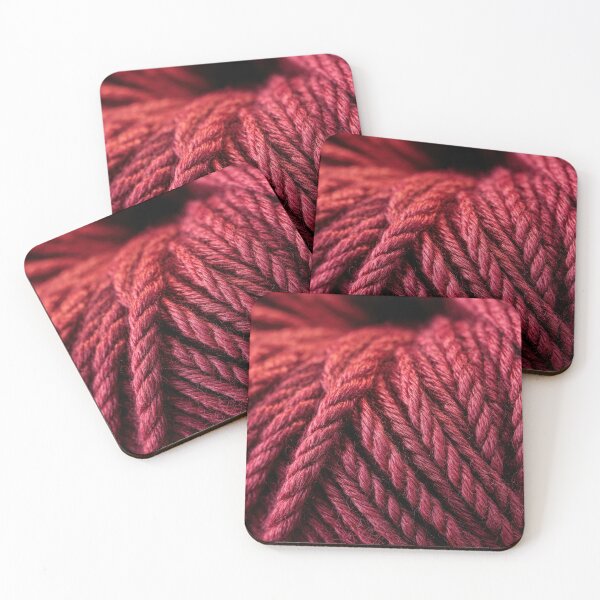 Item preview, Red yarn close-up for crafting designed and sold by anytka.