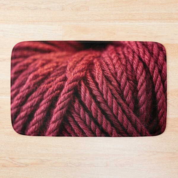 Item preview, Red yarn close-up for crafting designed and sold by anytka.
