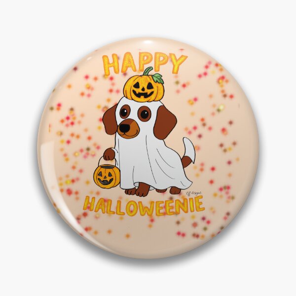 Item preview, Cute Dachshund Pumpkin Ghost Halloween Design designed and sold by effdesigns.