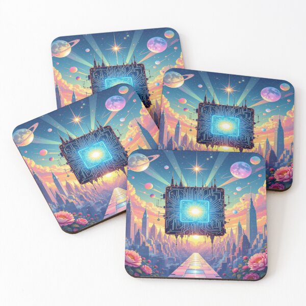 Item preview, Cosmic Circuit – Molecular elegance in Art Deco & surreal technology designed and sold by FotoworldEdel.