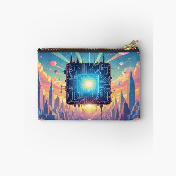 Item preview, Cosmic Circuit – Molecular elegance in Art Deco & surreal technology designed and sold by FotoworldEdel.