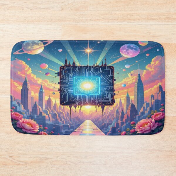 Item preview, Cosmic Circuit – Molecular elegance in Art Deco & surreal technology designed and sold by FotoworldEdel.