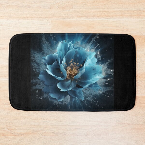 Item preview, A Burst of Energy: The Blue Light Petals Explode from Ice, Revealing a Golden Heart designed and sold by Epsydon Designers.