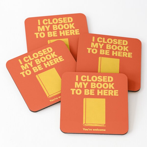 Item preview, I Closed My Book To Be Here designed and sold by GeoWhimsy Studio.