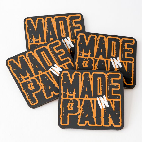 Item preview, Made in Pain Motivational Gym Design designed and sold by Urszula Żydek.