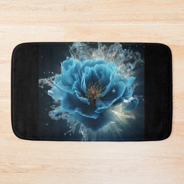 Item preview, A Burst of Energy: The Blue Light Petals Explode from Ice, Revealing a Golden Heart designed and sold by Epsydon Designers.