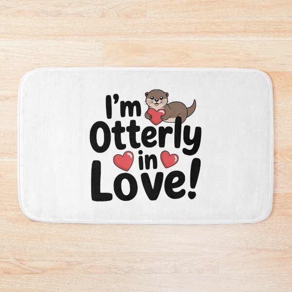 Item preview, I'm Otterly In Love! Cute Otter Pun designed and sold by PMCreative.