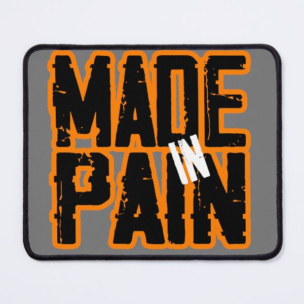 Item preview, Made in Pain Motivational Gym Design designed and sold by Urszula Żydek.