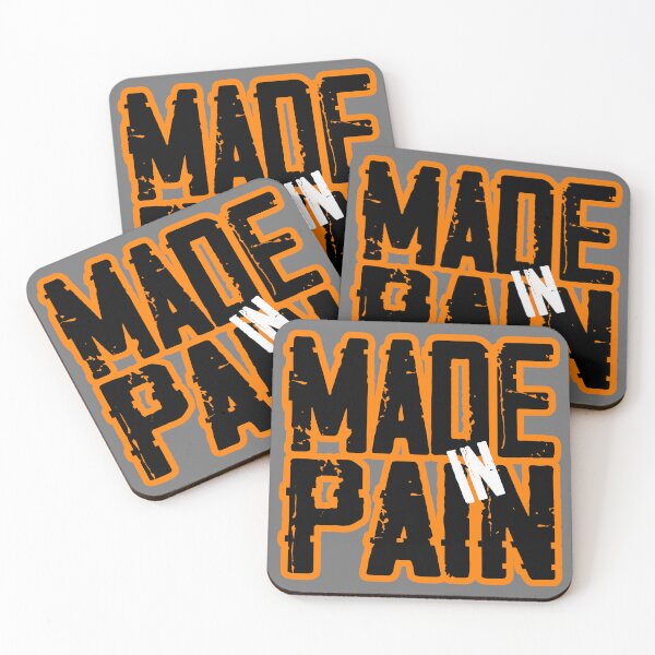 Item preview, Made in Pain Motivational Gym Design designed and sold by Urszula Żydek.
