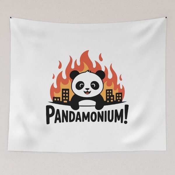 Item preview, Pandamonium! Cute Panda Pun designed and sold by PMCreative.