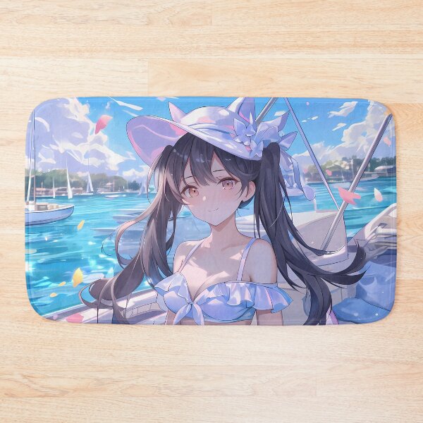 Item preview, Takao Lovely Boat Summer Ride Azur Lane Bright Day Ocean Pastel Anime designed and sold by HumbertoValveno.