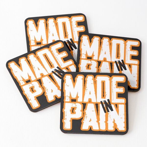 Item preview, Made in Pain Motivational Gym Design designed and sold by Urszula Żydek.