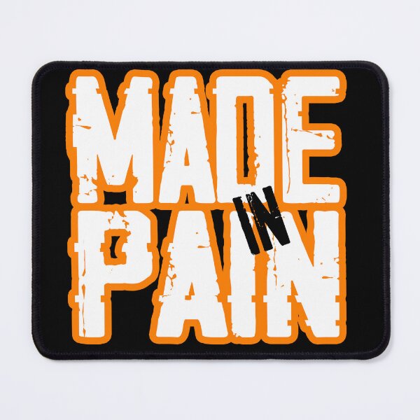 Item preview, Made in Pain Motivational Gym Design designed and sold by Urszula Żydek.