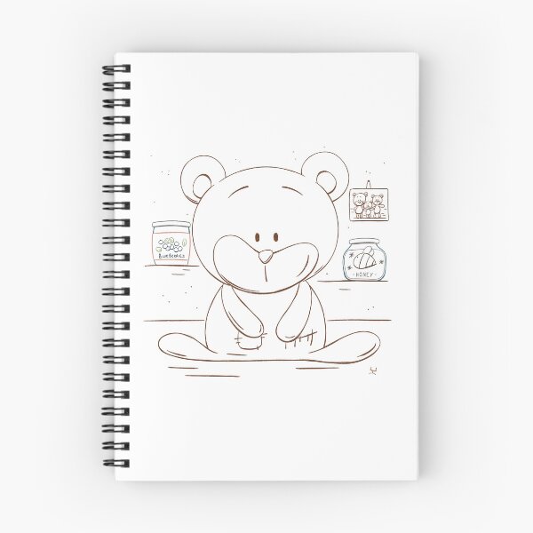 Item preview, Cute teddy bear - lineart designed and sold by hogakosta.