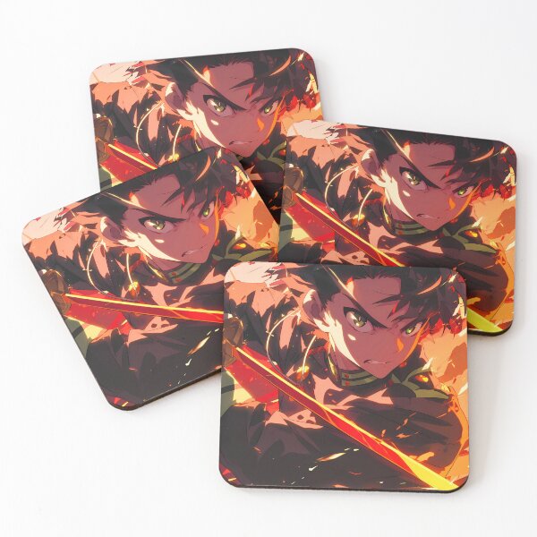 Item preview, Guren Ichinose Burning Blade Seraph Of The End Fiery Warrior Anime designed and sold by HumbertoValveno.