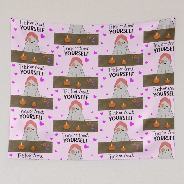 Item preview, Self-Care Spooky Ghost Halloween Design designed and sold by effdesigns.