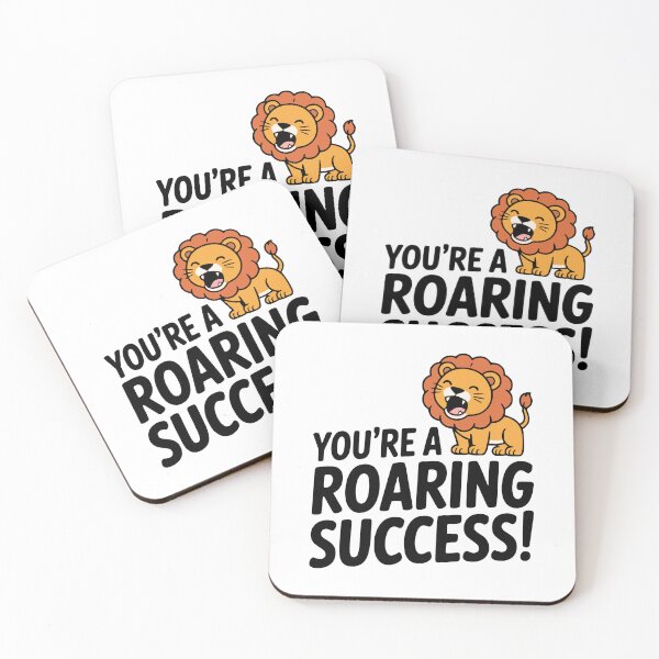 Item preview, You're A Roaring Success! Cute Lion Pun designed and sold by PMCreative.