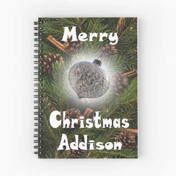Item preview, Merry Christmas Addison - Pine & Cinnamon with Glass Bauble :) designed and sold by Myriel-Myriel.