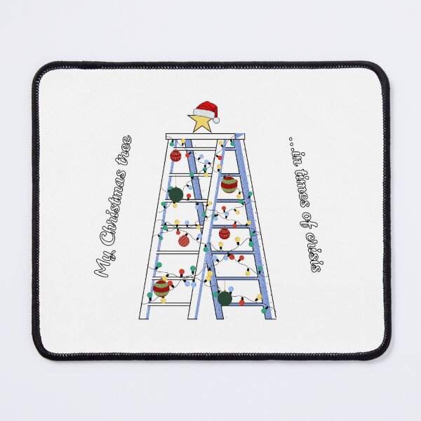 Item preview, Ladder Christmas Tree – Holiday Humor in Crisis designed and sold by GreenPeony.