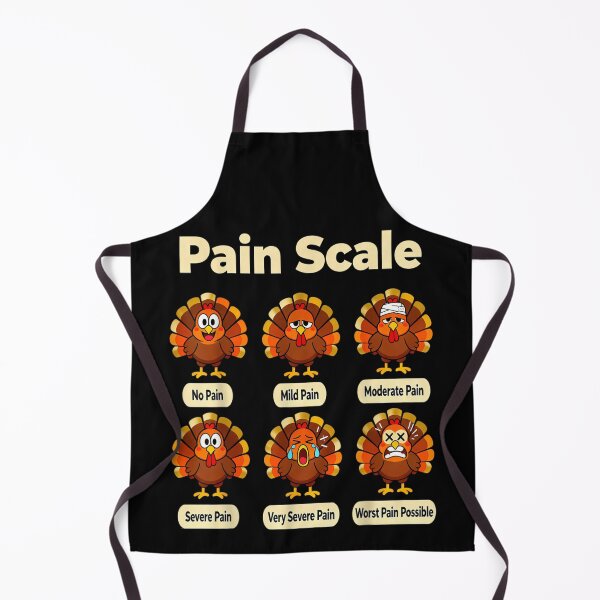Item preview, Funny Turkey Pain Scale Thanksgiving Humor Worst Pain Possible Art designed and sold by HarinDonreka.