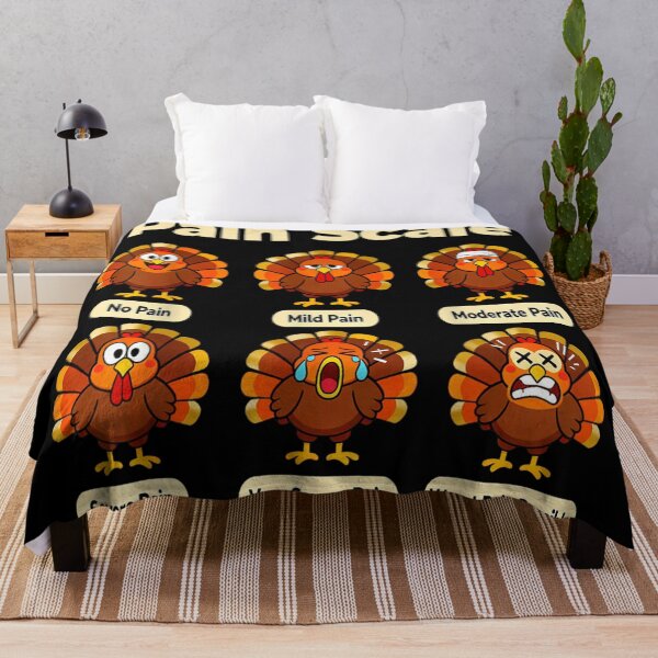 Item preview, Funny Turkey Pain Scale Thanksgiving Humor Worst Pain Possible Art designed and sold by HarinDonreka.