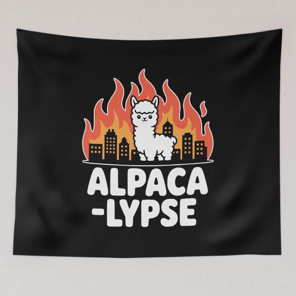 Item preview, Alpacalypse! Funny Alpaca Apocalypse Pun designed and sold by PMCreative.