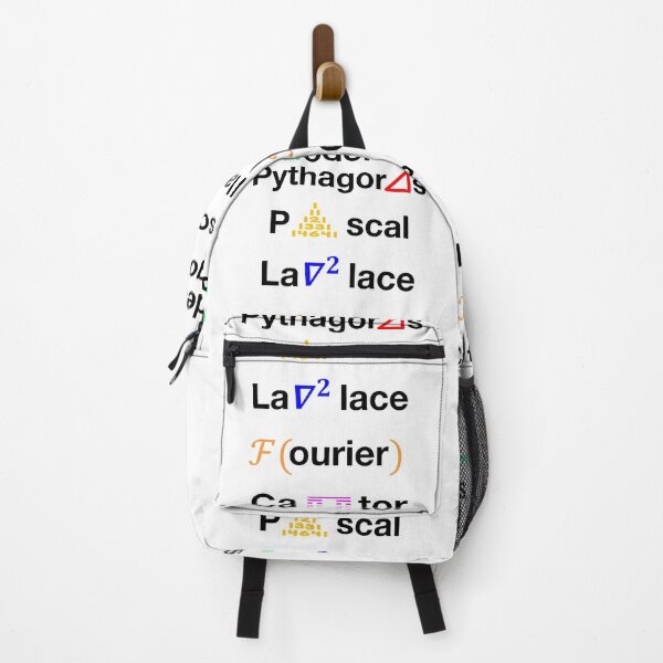 Item preview, Nerdy Minimalist Iconic Mathematicians Names Pythagoras, Pascal, Laplace, Fourier, Cantor, Godel Math Teacher Black Text designed and sold by MathWare MathClips.