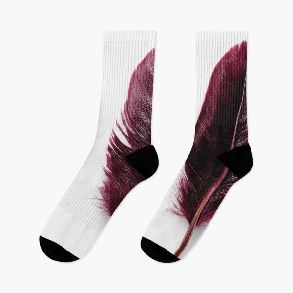 Item preview, Deep red feathers in a row display designed and sold by anytka.