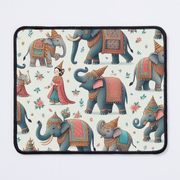 Item preview, Find harmony in tradition with elephant and Thai designs. designed and sold by Vanich-Panich.