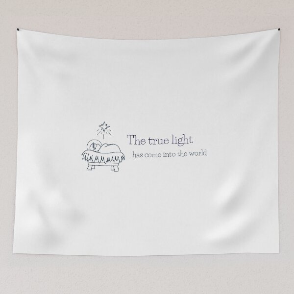 Item preview, The true light has come into the world. Christmas design designed and sold by SofikoDesigns.