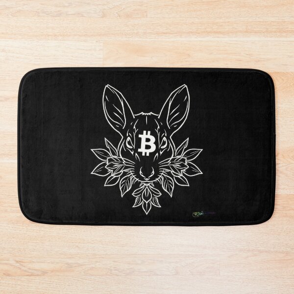 Item preview, Bitcoin Bunny Sacred Geometry – Futuristic Crypto Commander Artwork designed and sold by Benito Del Ray.
