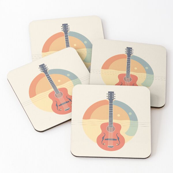 Item preview, Sunset guitar illustration designed and sold by anytka.