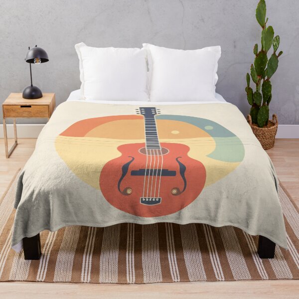 Item preview, Sunset guitar illustration designed and sold by anytka.