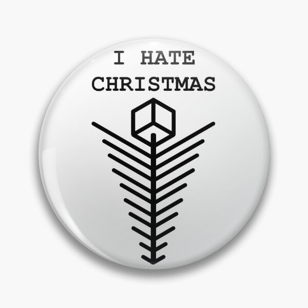 Item preview, I Hate Christmas Minimalist Tree upside down designed and sold by Urszula Żydek.