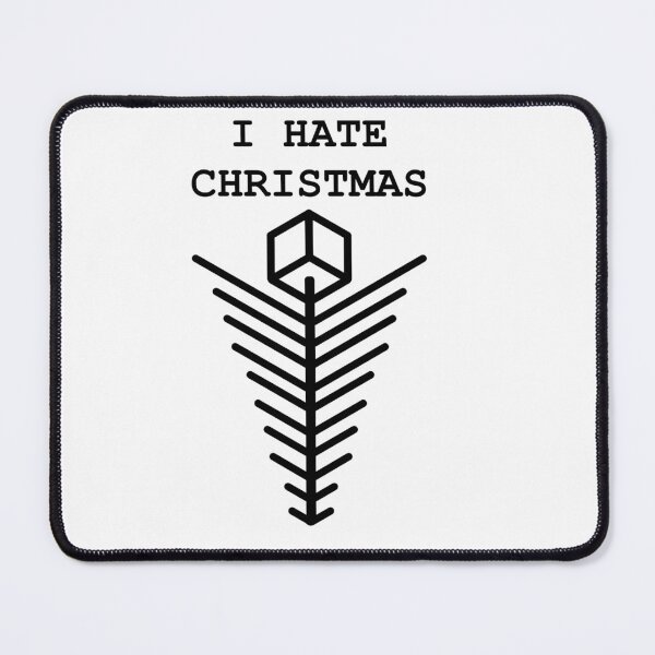 Item preview, I Hate Christmas Minimalist Tree upside down designed and sold by Urszula Żydek.