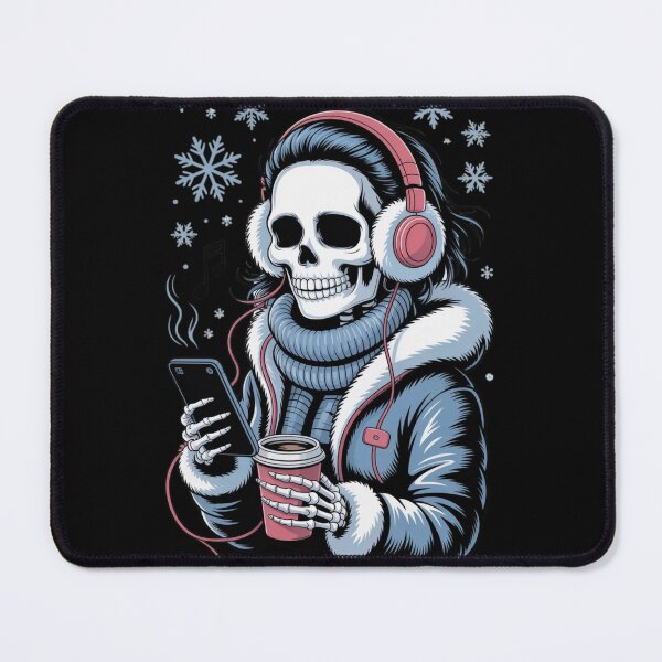 Item preview, Winter Music Skeleton Girl | Cozy Gothic Christmas Vibes designed and sold by ColorSplash123.