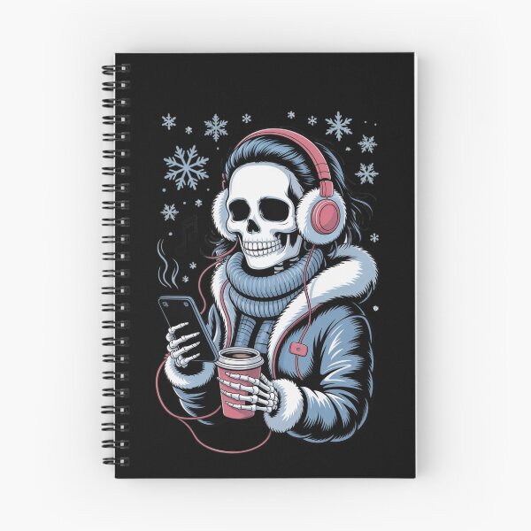 Item preview, Winter Music Skeleton Girl | Cozy Gothic Christmas Vibes designed and sold by ColorSplash123.