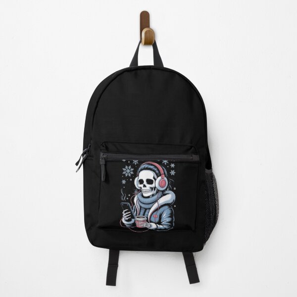 Item preview, Winter Music Skeleton Girl | Cozy Gothic Christmas Vibes designed and sold by ColorSplash123.