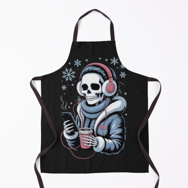 Item preview, Winter Music Skeleton Girl | Cozy Gothic Christmas Vibes designed and sold by ColorSplash123.