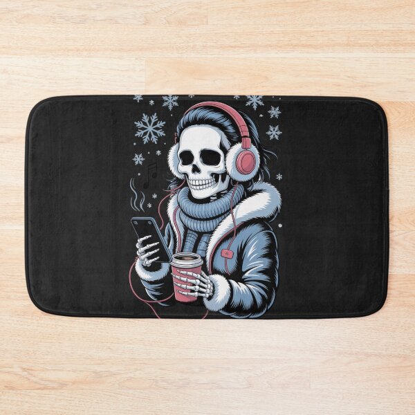 Item preview, Winter Music Skeleton Girl | Cozy Gothic Christmas Vibes designed and sold by ColorSplash123.