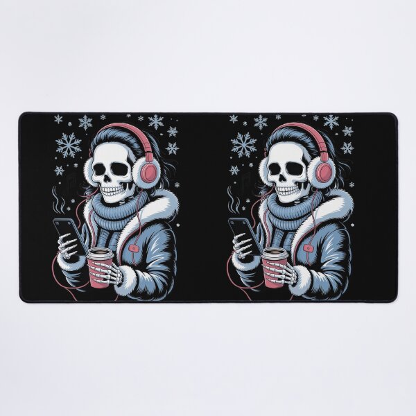 Item preview, Winter Music Skeleton Girl | Cozy Gothic Christmas Vibes designed and sold by ColorSplash123.