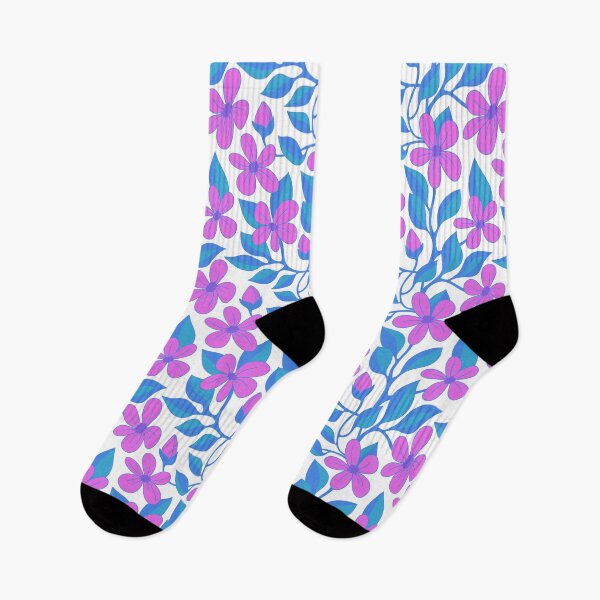 Item preview, Bright flowering vines on white designed and sold by MarySchwindt.