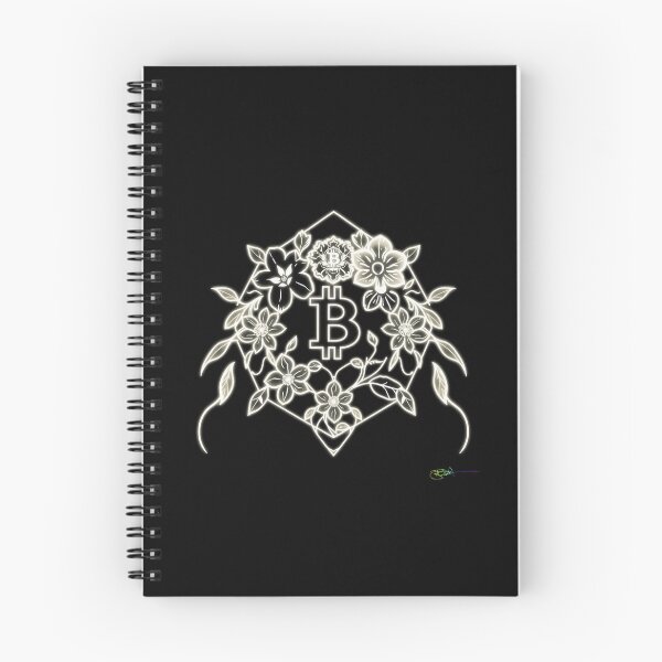 Item preview, Bitcoin Floral Mandala Line Art – Futuristic Crypto Commander Artwork designed and sold by Benito Del Ray.