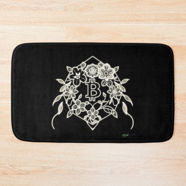 Item preview, Bitcoin Floral Mandala Line Art – Futuristic Crypto Commander Artwork designed and sold by Benito Del Ray.