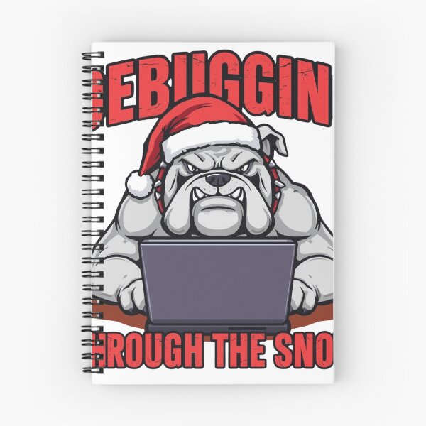 Item preview, Funny Programmer Bulldog - Debugging Through The Snow designed and sold by ShirtHatch.
