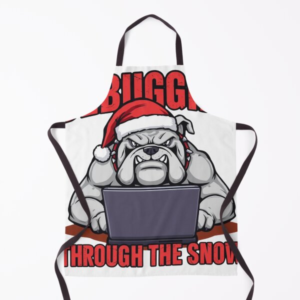 Item preview, Funny Programmer Bulldog - Debugging Through The Snow designed and sold by ShirtHatch.